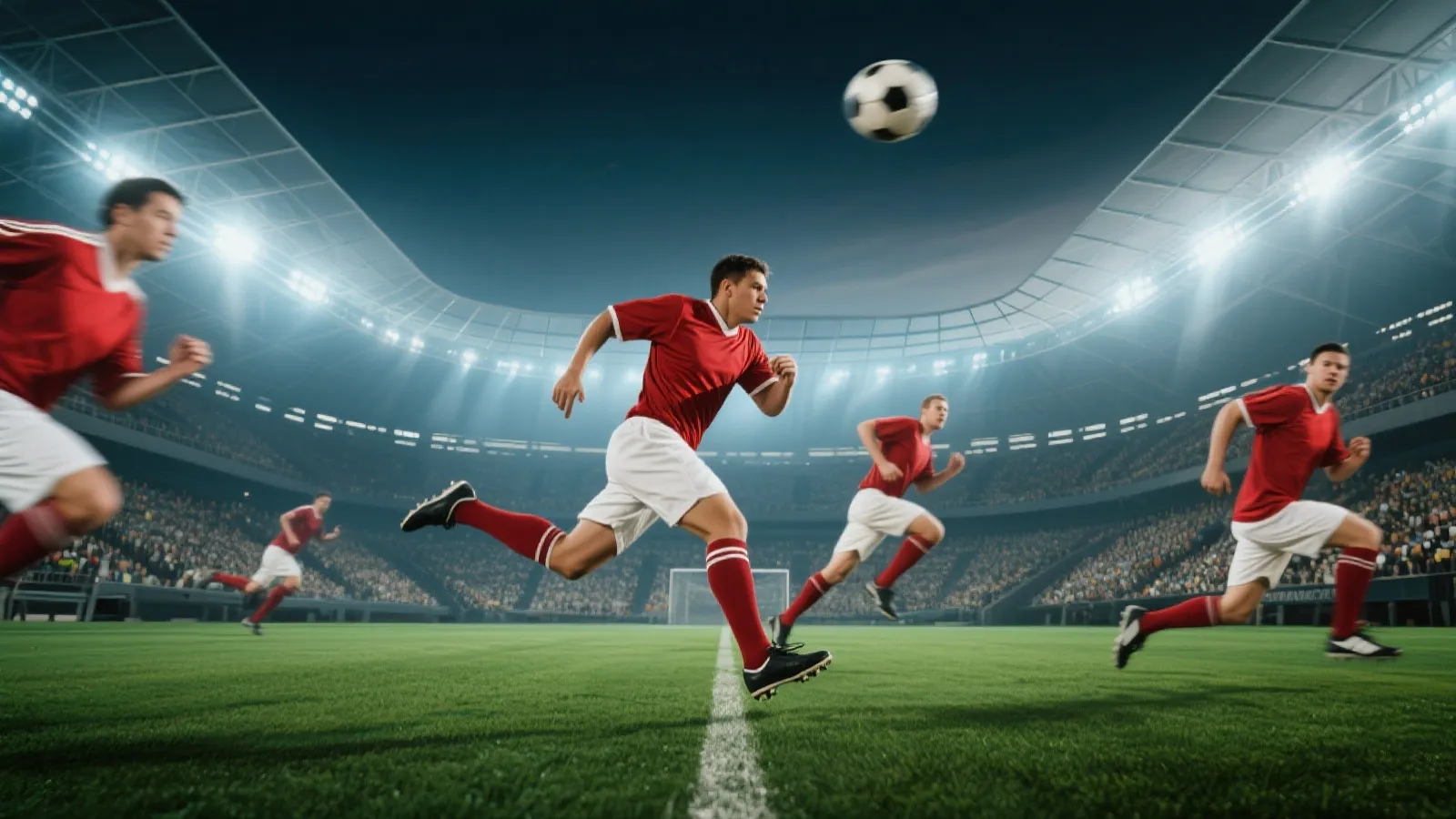 球场比赛氛围图